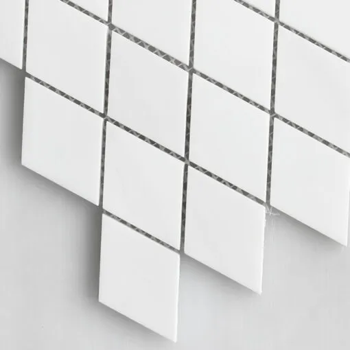 White Diamond Marble Mosaic Backsplash Tile BA6309 2