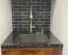 Black / Dark Gray Slate Subway Backsplash Tile - BA1070 - Customer Photo From Tracy Schauer