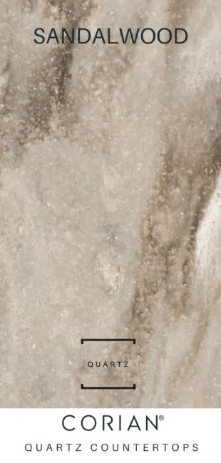 Corian Quartz Countertops Sandalwood