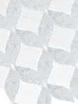 White Gray Waterjet Mosaic Kitchen Backsplash Tile BA6317 2