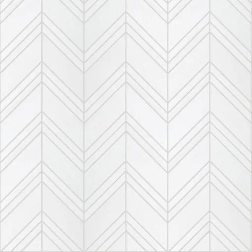 Large White Chevron Marble Backsplash Mosaic Tile BA6301 10