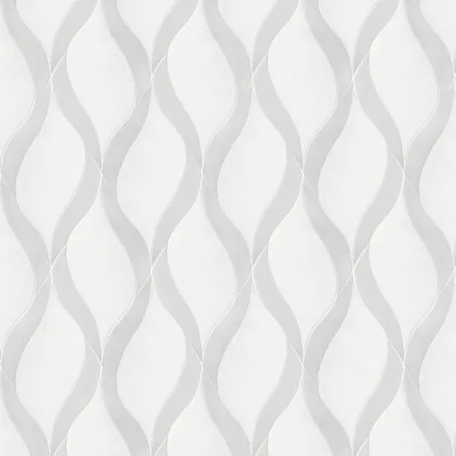 White Gray Waterjet Luxury Mosaic Backsplash Tile BA7006 14