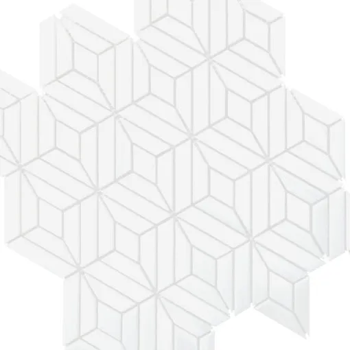 White Modern Marble Backsplash Mosaic Tile BA6307 8