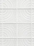 White glass mosaic backsplash pattern design BA64001 6