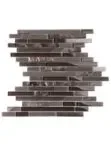 Brown Color Glass Metal Kitchen Backsplash Tile