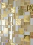 Glass Metal Gold Color Backsplash Tile from Backsplash.com BA1139