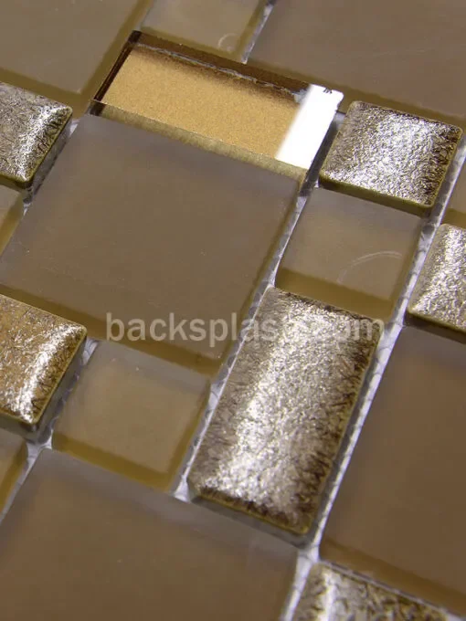 Brown Bronze Color Glass Ceramic Kitchen Backsplash Tile - BA1102 - Image 4