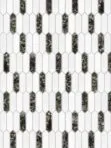 Glass Brown Pearl Picket Backsplash Tile BA6708 2