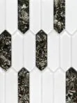 Glass Brown Pearl Picket Backsplash Tile BA6708 5