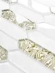 Glass Green Pearl Picket Backsplash Tile BA6710 1