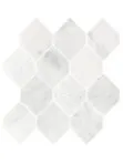 White Gray Marble Backsplash Tile BA630112
