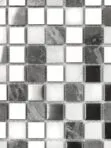 Gray White Marble Metal Kitchen Backsplash Tile