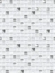 White Gray Glass Metal Kitchen Backsplash BA1183