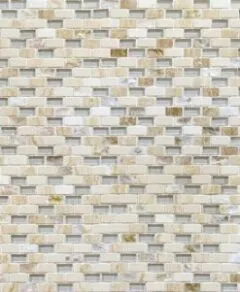 BA1162 Beige Travertine Shell Mosaic Backsplash Tile