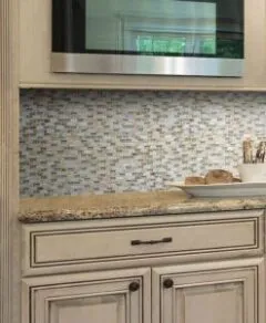 BA1162 Beige Travertine Shell Mosaic Backsplash Tile