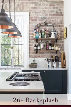 Red Brick Backsplash