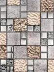 Glass Metal Rose Gold Shell Glass Backsplash Tile BA62015 3