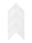 Large White Chevron Marble Backsplash Mosaic Tile BA6301 7