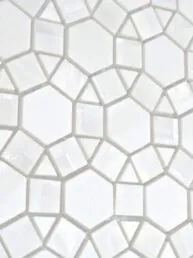 Pearl White Marble Mosaic Backsplash Tile BA7002 2