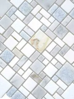 Blue White Marble Mosaic Backsplash Tile BA7001 2