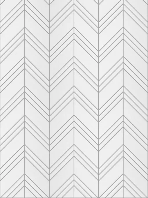 Large White Chevron Marble Backsplash Mosaic Tile BA6301 3