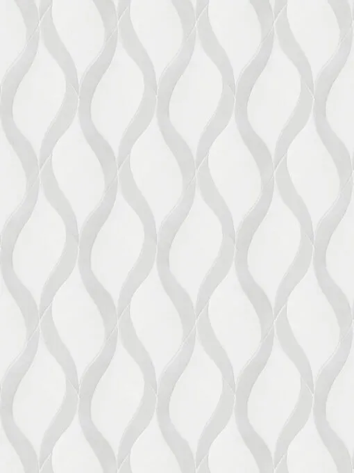 White Gray Waterjet Luxury Mosaic Backsplash Tile BA7006 17