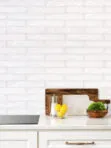 Milky White Glass Subway Backsplash Tile BA6707