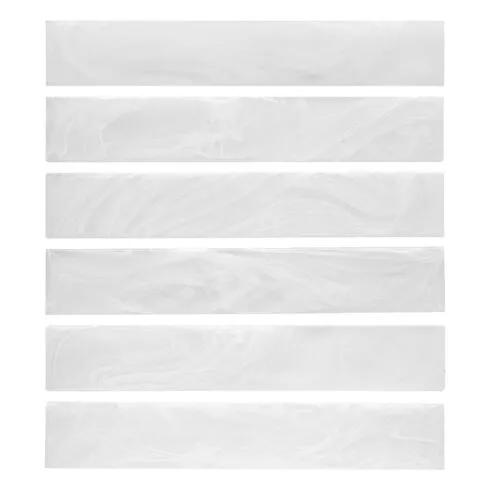 Milky White Glass Subway Backsplash Tile BA6707 2