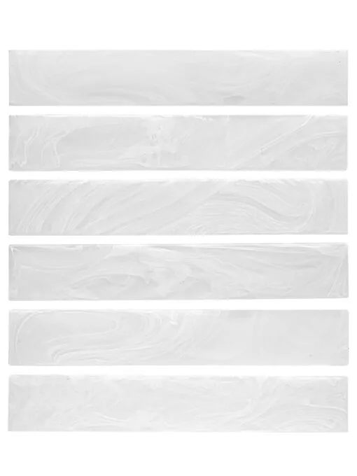 Milky White Glass Subway Backsplash Tile BA6707 1