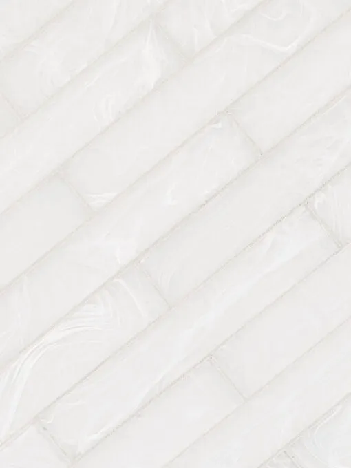 Milky White Glass Subway Backsplash Tile BA6707 6