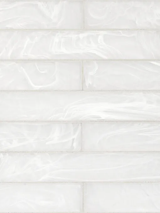 Milky White Glass Subway Backsplash Tile BA6707 7