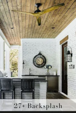 Outdoor Kitchen Backsplash