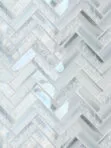 Blue Glass Large Herringbone Mosaic Backsplash Tile BA5507 13