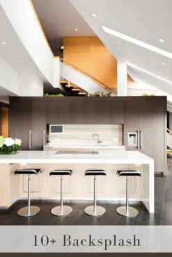 Limestone Backsplash