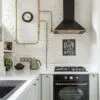 White Brick Backsplash 1