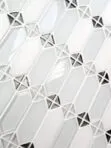 White Glass Marble Modern Backsplash Tile 2 BA62048