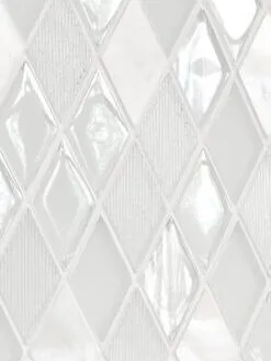 Elegant White Glass Marble Backsplash Tile BA62046 10
