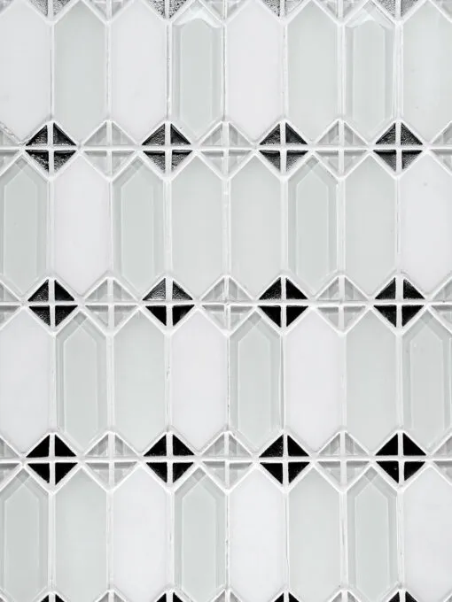 White Glass Marble Modern Backsplash Tile 6 BA62048