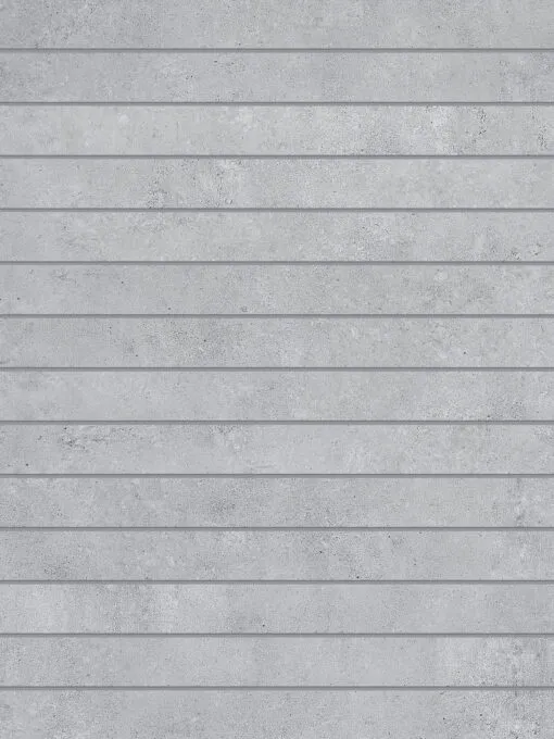 Modern Long Gray Mosaic Tile Gray Grout BA4503